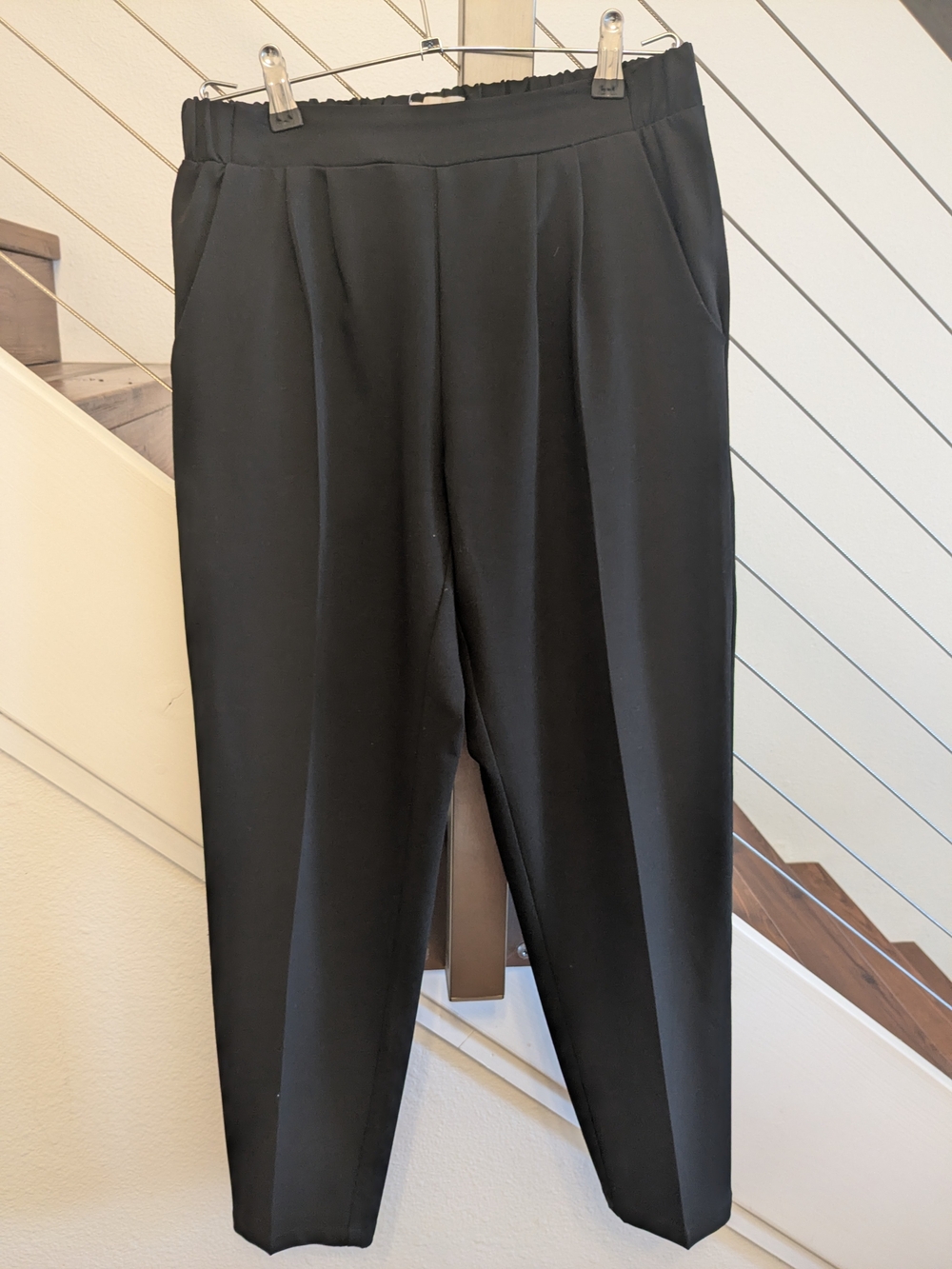 Minimum Black Tailored Waistband Trousers